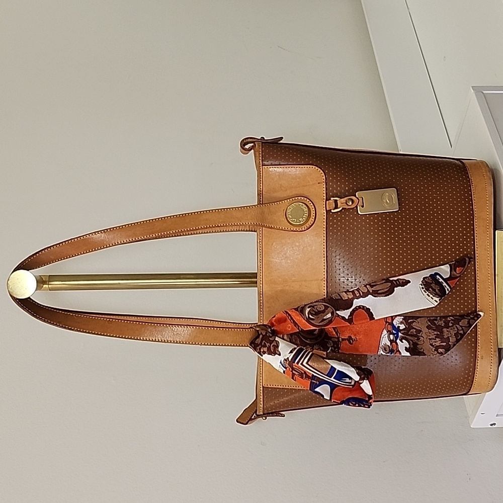 Vtg Dooney & Bourke Cabriolet Leather Shopper Tote Shoulder Bag - Picture 3 of 16